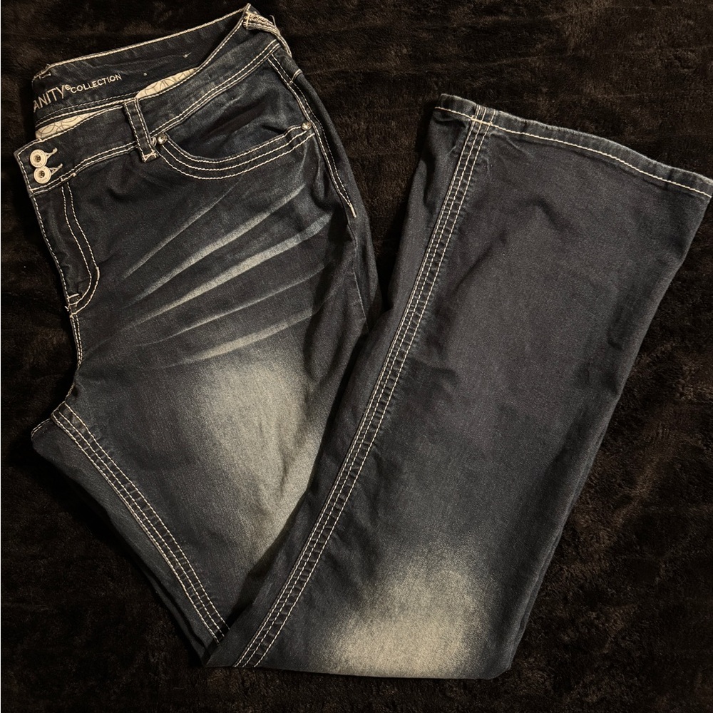 VINTAGE Vanity Premium Collection Bootcut Jeans – 34W/35L – Dark Wash